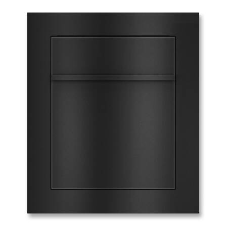 Metzler Unterputz Briefkasten Tiefschwarz RAL9005...