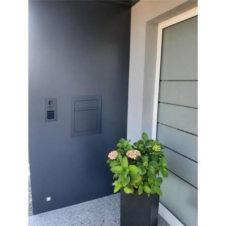 Metzler Unterputz Briefkasten hochwertiger Stahl | Hugo