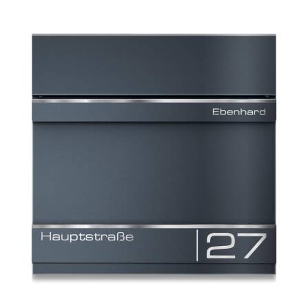 Ersatz Gravurplatte für Briefkasten "Hermann" aus Edelstahl