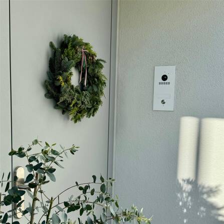 Metzler VDM10 2.0 Interphone Vidéo | 1 Bouton de Sonnette | RAL 9016 Blanc Signalisation | Kian