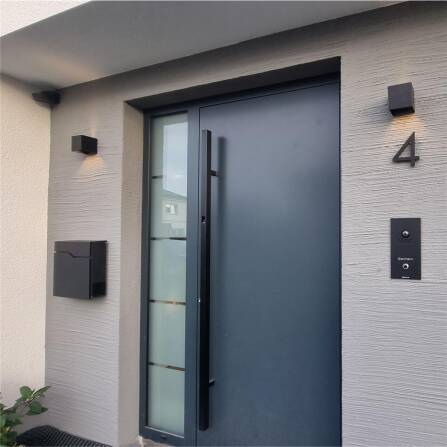 Metzler VDM10 2.0 Video-Türsprechanlage | 1 Klingeltaster | Edelstahl gebürstet | Kian