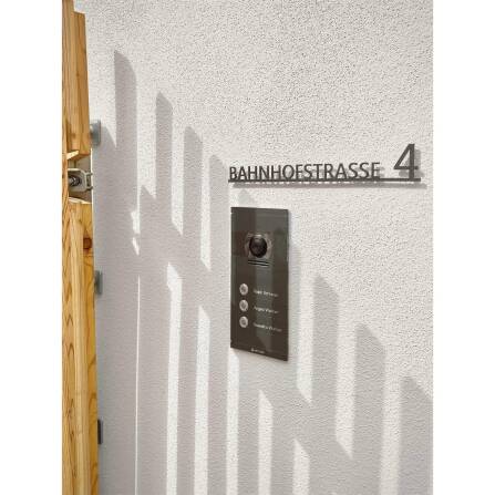 Metzler VDM10 2.0 Mehrfamilien Video-Türsprechanlage | 3 Klingeltaster | DB 703 Eisenglimmer | Colson