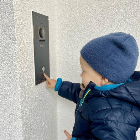 Metzler VDM10 2.0 Video-Türsprechanlage | 1 Klingeltaster | RAL 7016 Anthrazitgrau | Colson