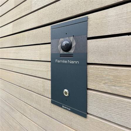 Metzler VDM10 2.0 Video-Türsprechanlage | 1 Klingeltaster | RAL 7016 Anthrazitgrau | Colson