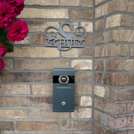 Metzler VDM10 2.0 Video-Türsprechanlage | 1 Klingeltaster | RAL 7016 Anthrazitgrau | Colson