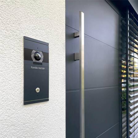 Metzler VDM10 2.0 Video-Türsprechanlage | 1 Klingeltaster | RAL 7016 Anthrazitgrau | Colson