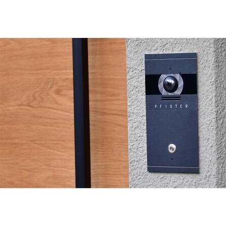 Metzler VDM10 2.0 Video-Türsprechanlage | 1 Klingeltaster | DB 703 Eisenglimmer | Colson