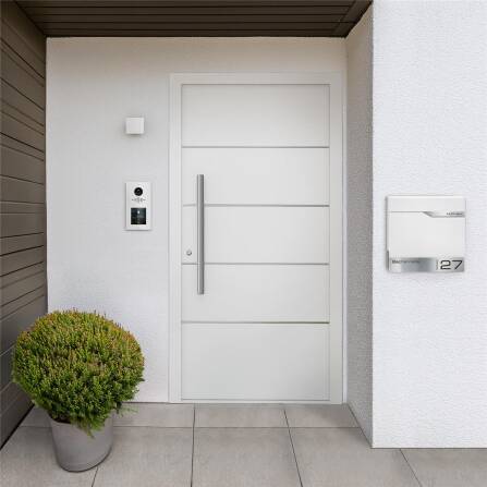 Metzler VDM10 2.0 modulare Video-Türsprechanlage |  Ein- und Mehrfamilien | RAL 9016 Verkehrsweiß | Horizon