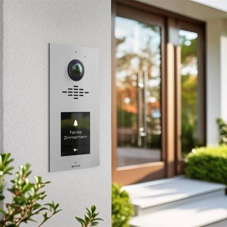 Metzler VDM10 2.0 Interphone Vidéo modulaire | Immeubles Individuels et Collectifs | RAL 9007 Aluminium Gris | Horizon