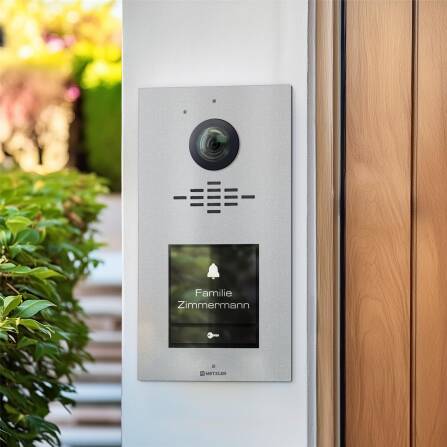 Metzler VDM10 2.0 Interphone Vidéo modulaire | Immeubles Individuels et Collectifs | RAL 9007 Aluminium Gris | Horizon