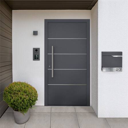 Metzler VDM10 2.0 modulare Video-Türsprechanlage |  Ein- und Mehrfamilien | DB 703 Eisenglimmer | Horizon