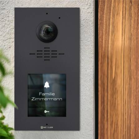 Metzler VDM10 2.0 modulare Video-Türsprechanlage |  Ein- und Mehrfamilien | DB 703 Eisenglimmer | Horizon