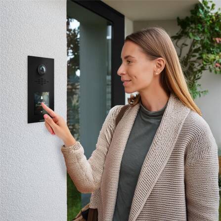 Metzler VDM10 2.0 modulare Video-Türsprechanlage |  Ein- und Mehrfamilien | RAL 9005 Tiefschwarz | Horizon