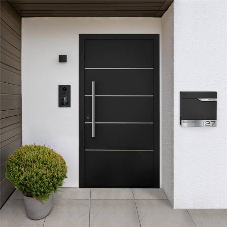 Metzler VDM10 2.0 modulare Video-Türsprechanlage |  Ein- und Mehrfamilien | RAL 9005 Tiefschwarz | Horizon