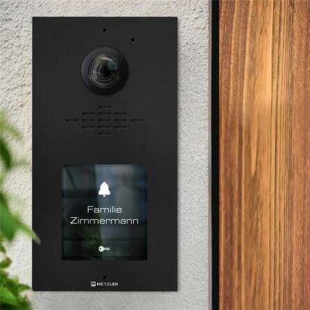 Metzler VDM10 2.0 modulare Video-Türsprechanlage |  Ein- und Mehrfamilien | RAL 9005 Tiefschwarz | Horizon