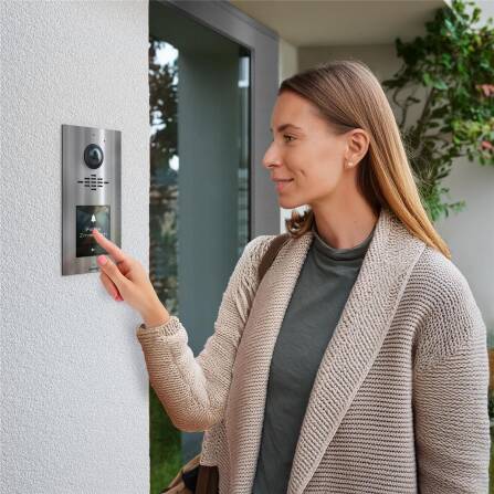 Metzler VDM10 2.0 Interphone Vidéo modulaire | Immeubles Individuels et Collectifs | Acier Inoxydable brossé | Horizon