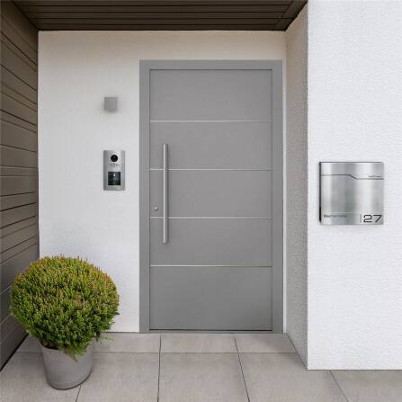 Metzler VDM10 2.0 Interphone Vidéo modulaire | Immeubles Individuels et Collectifs | Acier Inoxydable brossé | Horizon