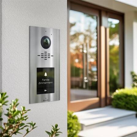 Metzler VDM10 2.0 Interphone Vidéo modulaire | Immeubles Individuels et Collectifs | Acier Inoxydable brossé | Horizon