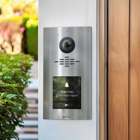 Metzler VDM10 2.0 Interphone Vidéo modulaire | Immeubles Individuels et Collectifs | Acier Inoxydable brossé | Horizon