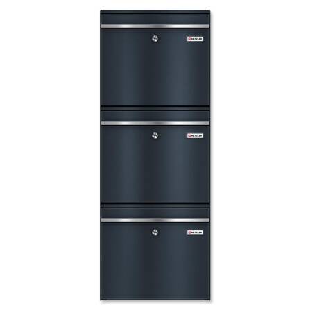 Metzler Dreifach Briefkasten | mit austauschbarem...