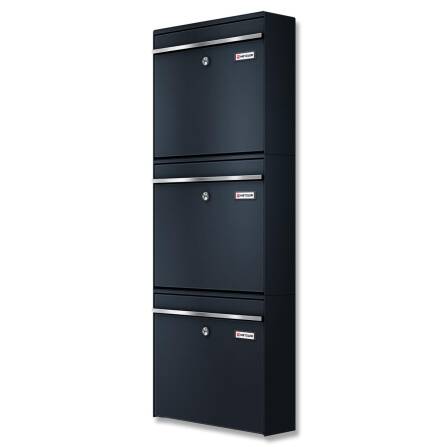 Metzler Dreifach Briefkasten | mit austauschbarem...