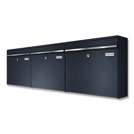 Metzler Dreifach Briefkasten | mit austauschbaren...