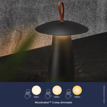 Akkuleuchte | Ara To-Go 2 | Schwarz