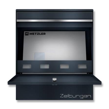 Metzler Briefkasten mit Zeitungsfach | RAL7016 Anthrazitgrau | BK212-RE-ZF