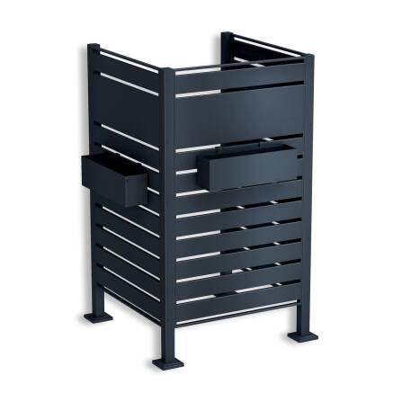 Metzler Schermo per Cassonetto | per un cassonetto | resistente e massiccio | RAL 7016 Grigio antracite