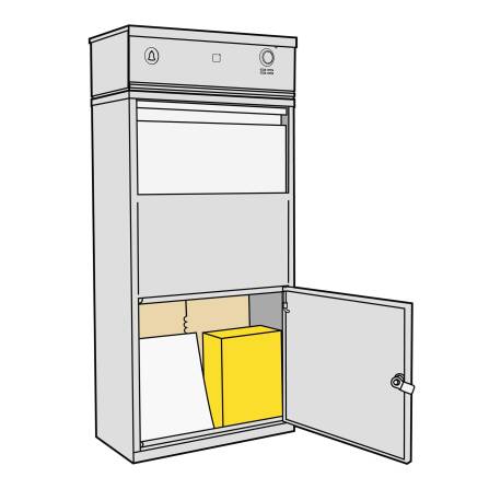 Metzler Video-Türsprechanlage mit Paketbox | Anthrazit RAL 7016 | personalisiert mit Gravur | Edelstahl-Namensschild