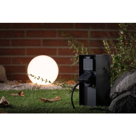 Steckdosensäule Rio | Anthrazit | Vierfach