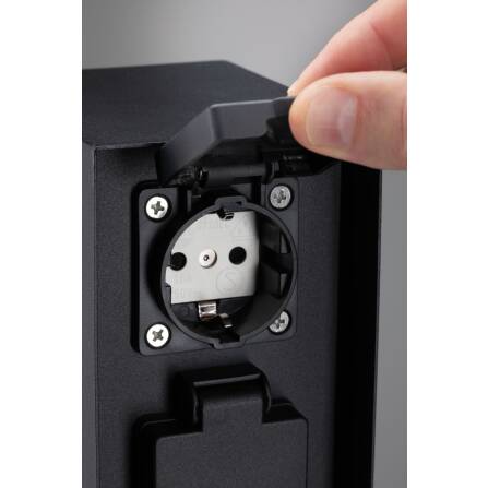 Steckdosensäule Rio | Anthrazit | Vierfach