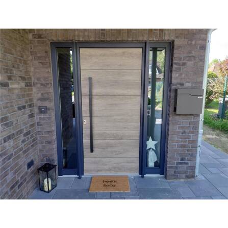 Metzler Cassetta delle lettere con targhetta portanome intercambiabile | DB703 Micacea di ferro | Hoffmann