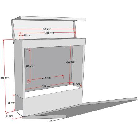 Metzler Briefkasten mit austauschbarem Namensschild | Hoffmann