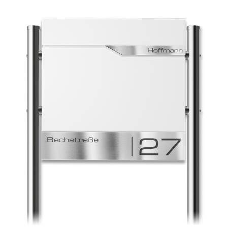 Metzler Standbriefkasten in Verkehrsweiß RAL 9016...