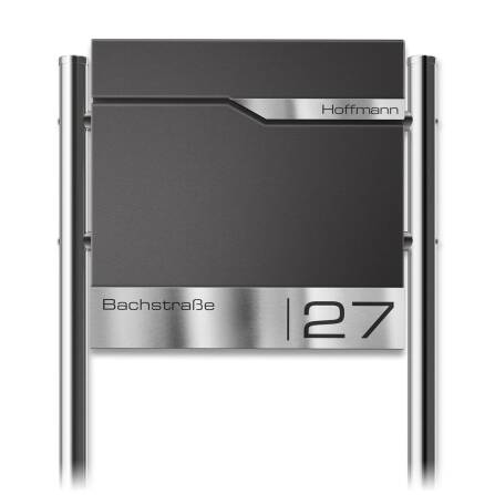 Metzler Standbriefkasten in Eisenglimmer DB703...