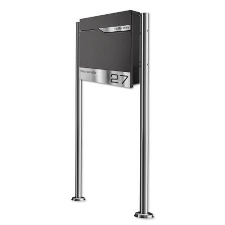Metzler Standbriefkasten in Eisenglimmer DB703 hochwertiger Stahl | Siebert