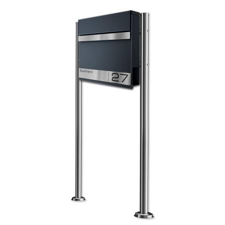 Metzler Standbriefkasten mit Gravur aus Edelstahl | Stencil