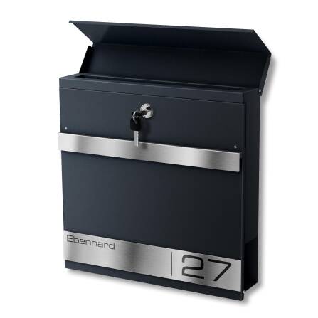 Metzler Standbriefkasten mit Gravur aus Edelstahl | Stencil