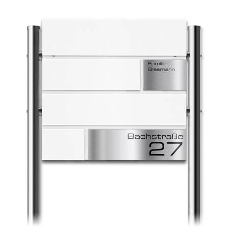 Metzler Standbriefkasten | Verkehrsweiß RAL 9016 |...