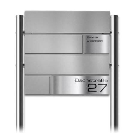 Metzler Standbriefkasten | Graualuminium RAL 9007 | Modell G