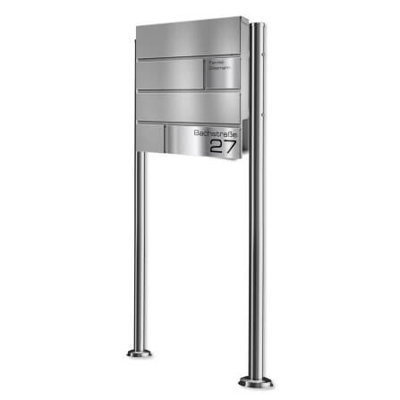 Metzler Standbriefkasten | Graualuminium RAL 9007 | Modell G