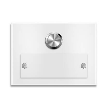 Metzler Klingel Verkehrsweiß Aufputz Gravur optional | Kasa