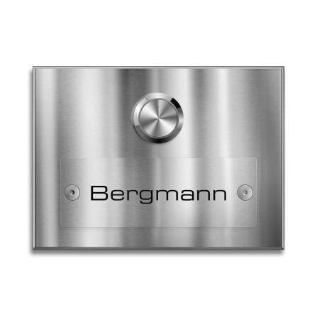 Metzler Campanello in Acciaio Inox Montaggio Esterno Incisione opzionale | Kasa