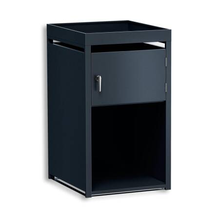 Metzler Etagère pour Bois de Chauffage | Boîte Individuel | Massive & inoxydable | RAL7016 Gris Anthracite mat