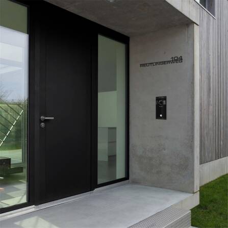 Metzler Scritta in acciaio inox con via e numero civico |...