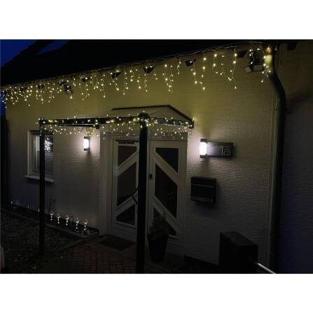 LED Außenleuchte | Anthrazit | Edelstahl Schriftzug | Steinbach