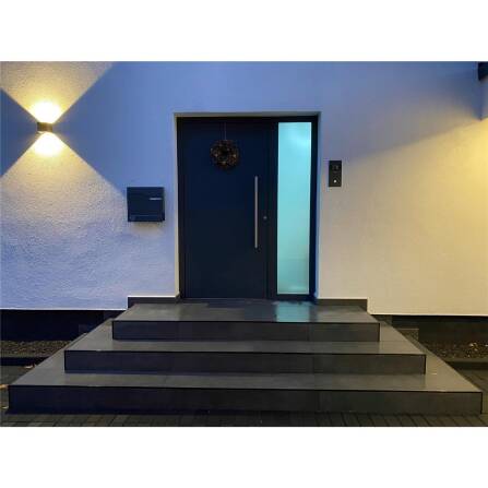 Up-Down-Light Cube | Wandleuchte 9 W | Anthrazit RAL 7016 | LED Warmweiß