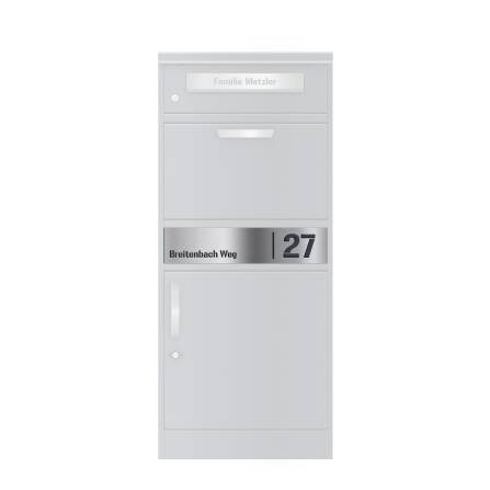 Ersatz Gravurplatte aus Edelstahl passend zum Briefkasten...