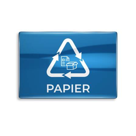 Selbstklebende Beschriftung für Mülltonnenboxen 5er-Set zur Mülltonnenkennzeichnung